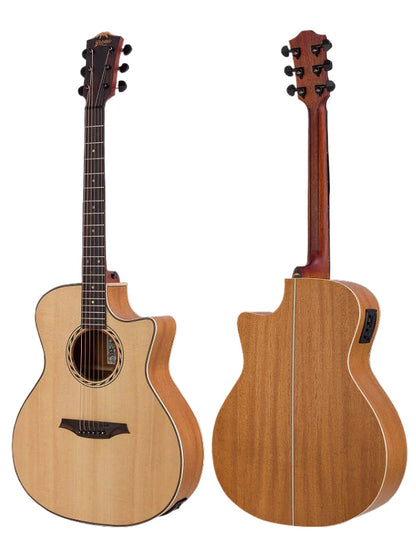 Bromo BAT2CE Grand Auditorium Cutaway Electric Acoustic Guitar