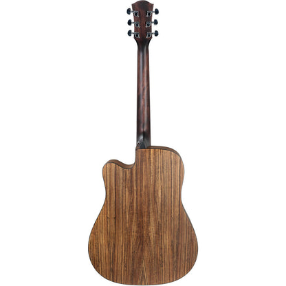 Cascha CASCGA300 Performer Series Dreadnought Acoustic Guitar in Natural Finish