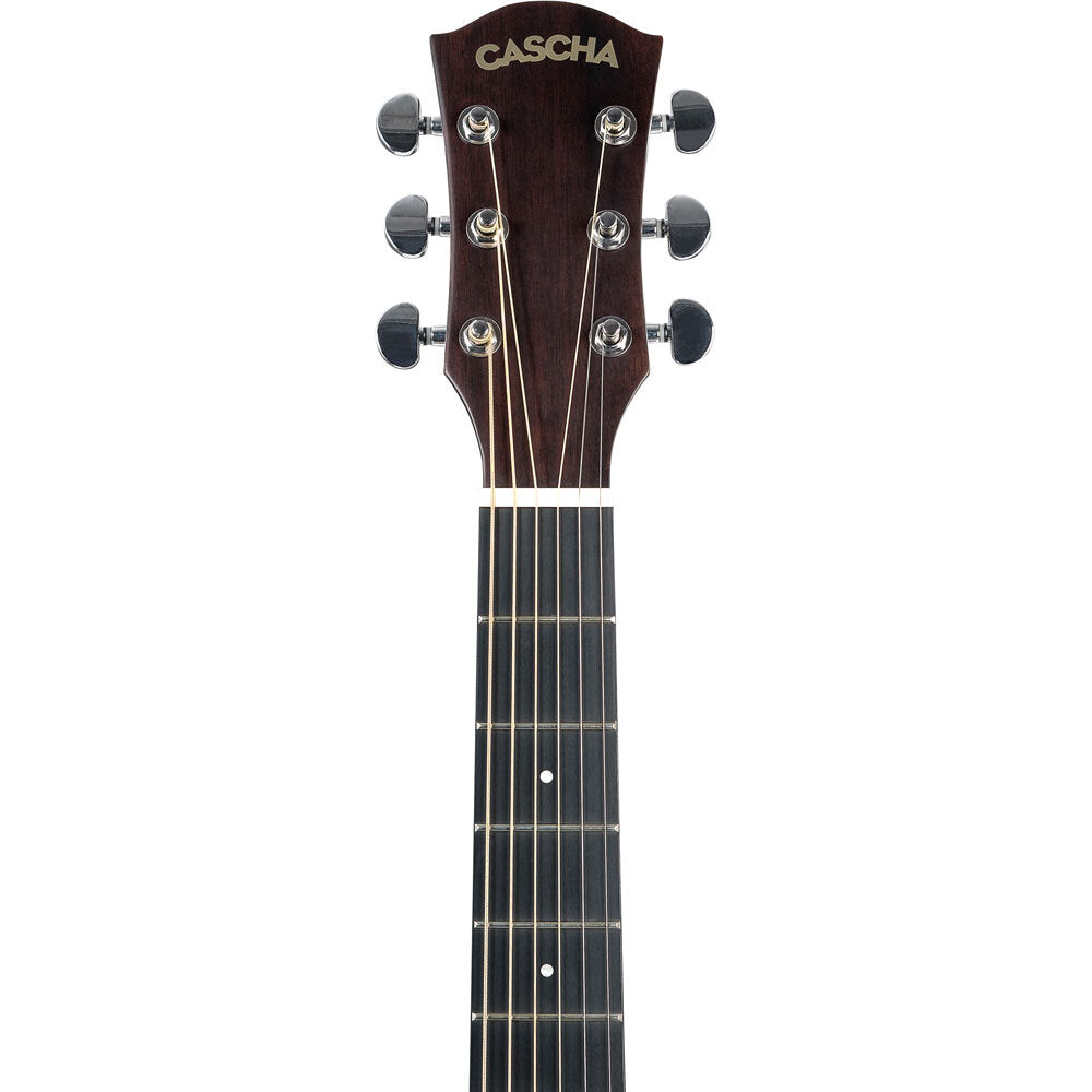 Cascha CASCGA300 Performer Series Dreadnought Acoustic Guitar in Natural Finish