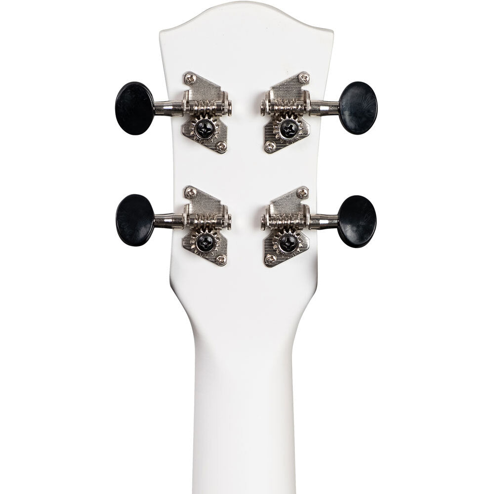 Cascha CASCULCDC Linden Series Concert Ukulele in White with Dreamcatcher Design & Bag