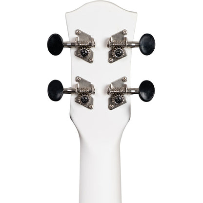Cascha CASCULCDC Linden Series Concert Ukulele in White with Dreamcatcher Design & Bag