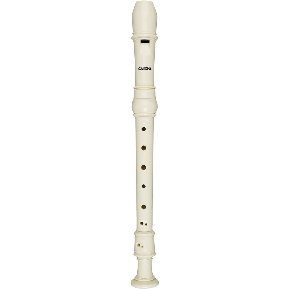 Cascha CASEH3909 Descant Soprano Recorder with Baroque Fingering in Ivory