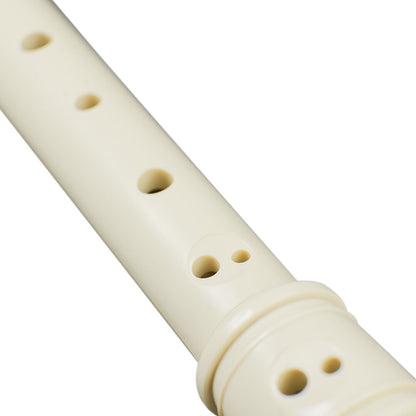 Cascha CASEH3909 Descant Soprano Recorder with Baroque Fingering in Ivory