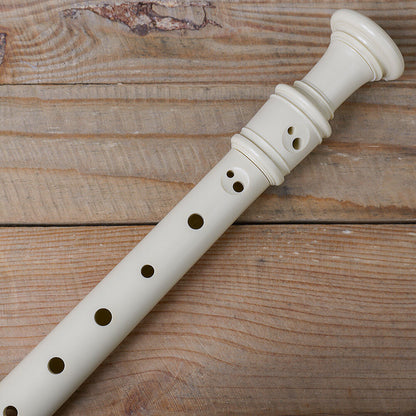Cascha CASEH3909 Descant Soprano Recorder with Baroque Fingering in Ivory