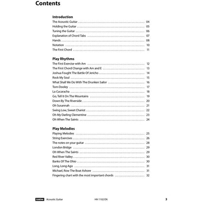 Cascha Learn To Play Quick & Easy Acoustic Guitar Method Book/Online Video