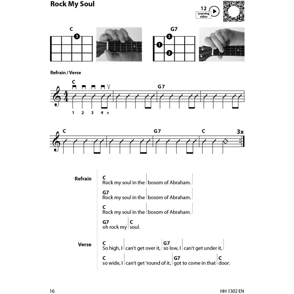 Cascha Learn To Play Quick & Easy Ukulele Method Book/Online Video