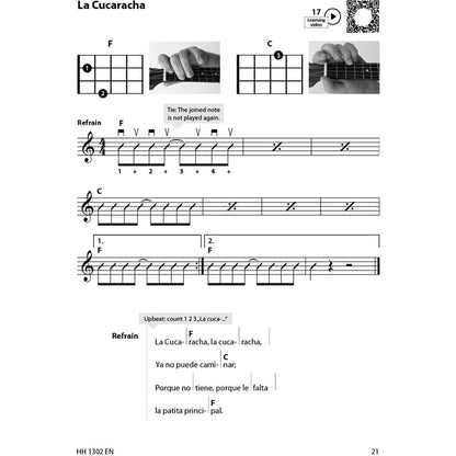 Cascha Learn To Play Quick & Easy Ukulele Method Book/Online Video