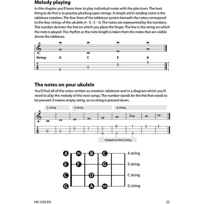 Cascha Learn To Play Quick & Easy Ukulele Method Book/Online Video