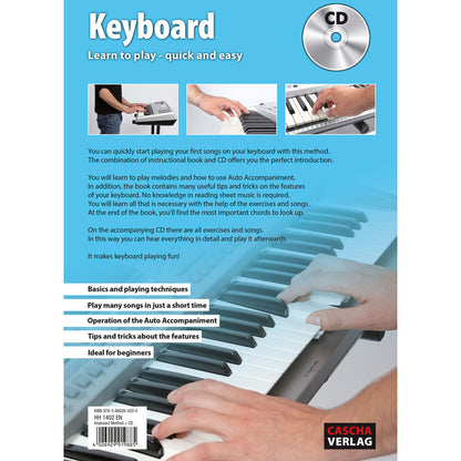 Cascha Learn To Play Quick & Easy Keyboard Method Book/CD