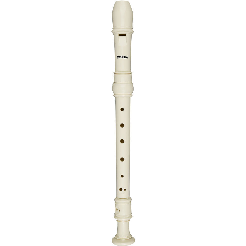 Cascha CASHH1510EN Descant Soprano Recorder Pack with Baroque Fingering in Ivory Book & CD