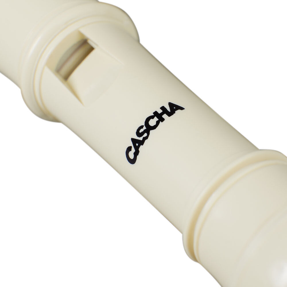 Cascha CASHH1510EN Descant Soprano Recorder Pack with Baroque Fingering in Ivory Book & CD