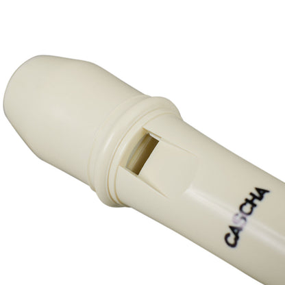 Cascha CASHH1510EN Descant Soprano Recorder Pack with Baroque Fingering in Ivory Book & CD