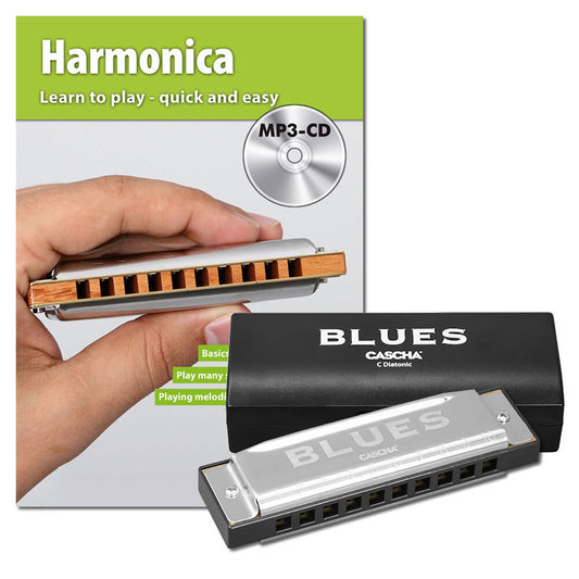 Cascha CASHH1600 Blues Harp Series Harmonica Set in the Key of C