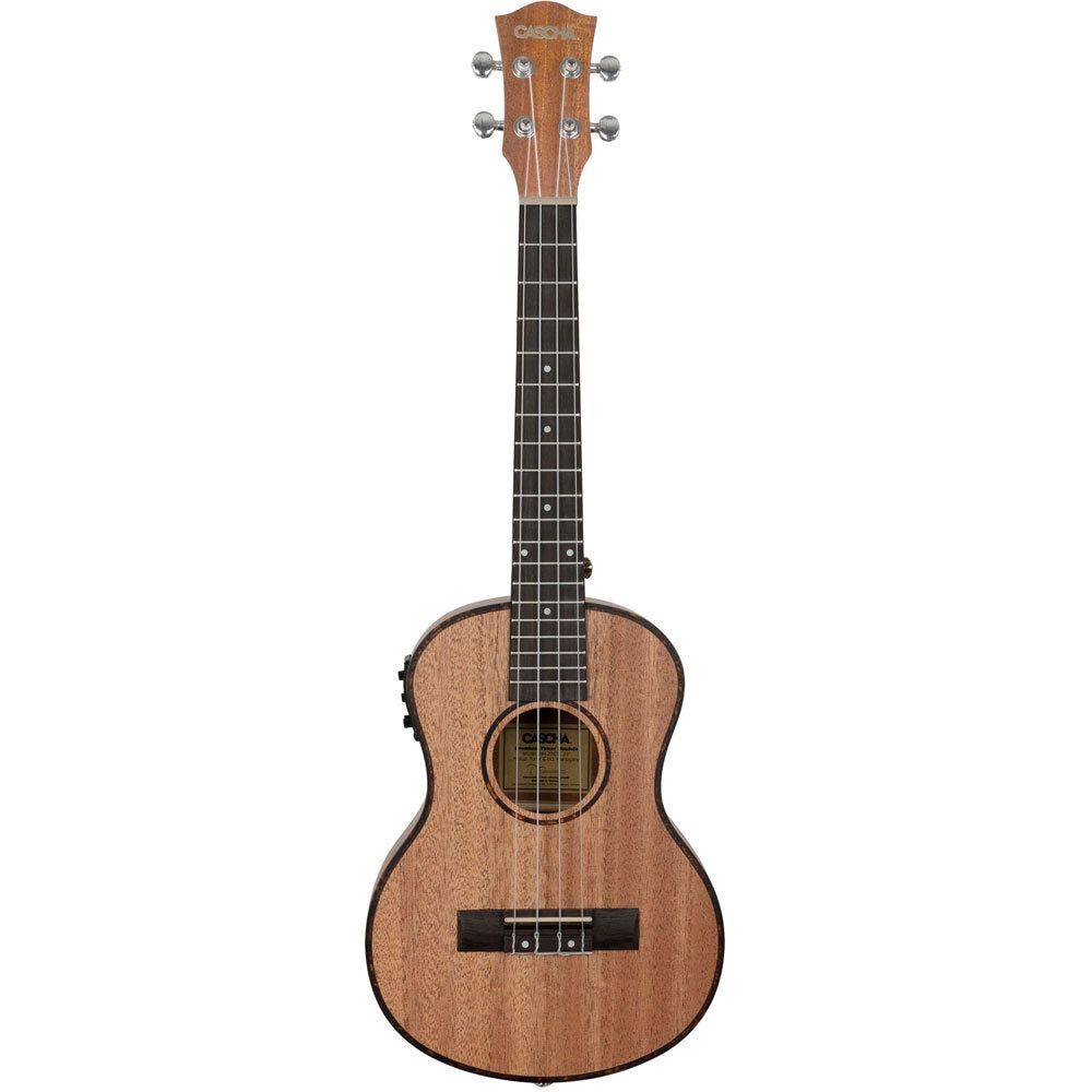 Cascha CASHH2048E Mahogany Series Acoustic/Electric Tenor Ukulele in Natural Finish