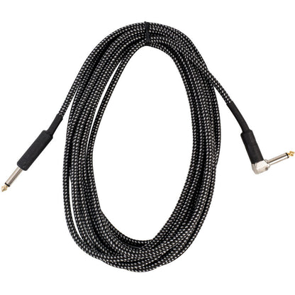 Cascha CASHH2090 20ft Instrument Cable (1/4" Straight Plug - 1/4" Right-angled Plug)