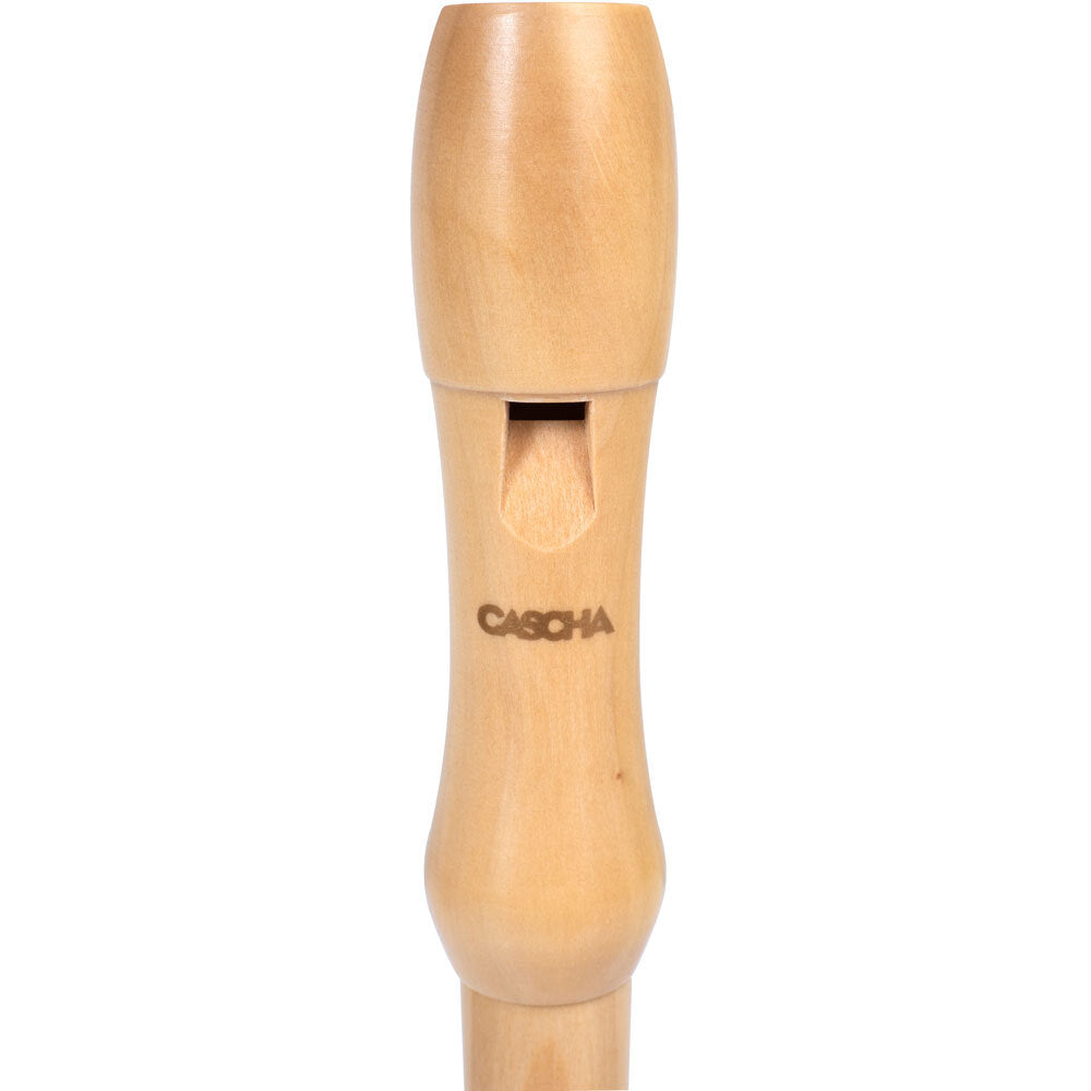 Cascha CASHH2130 Wooden Descant Soprano Recorder with Baroque Fingering in Maple
