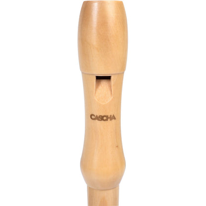 Cascha CASHH2130 Wooden Descant Soprano Recorder with Baroque Fingering in Maple