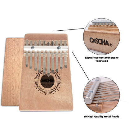Cascha CASHH2145 Mahogany 10 Kalimba Hand Percussion Sound Effect