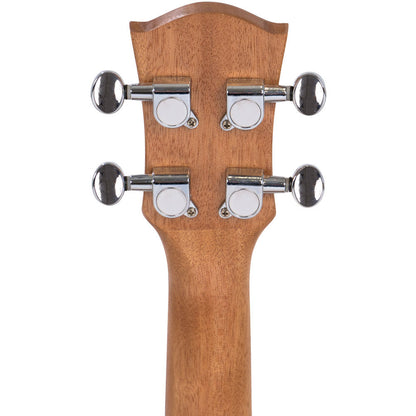 Cascha CASHH2154L Spruce Solid Top Series Left-Handed Tenor Ukulele in Natural Finish