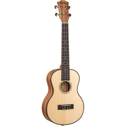 Cascha CASHH2154 Spruce Solid Top Series Tenor Ukulele in Natural Finish