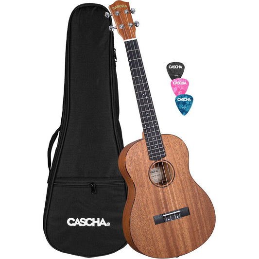 Cascha CASHH2243 Mahogany Series Baritone Ukulele in Natural Finish