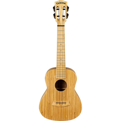 Cascha CASHH2313 Bamboo Series Concert Ukulele in Natural Finish