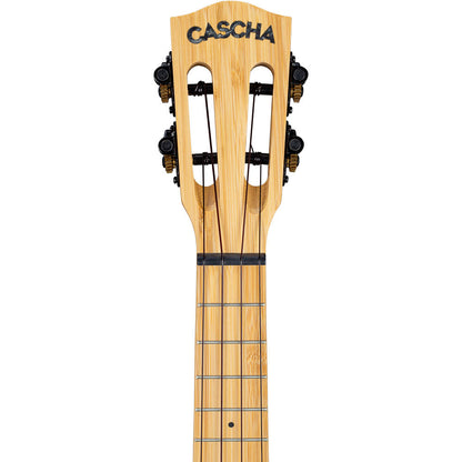 Cascha CASHH2313 Bamboo Series Concert Ukulele in Natural Finish