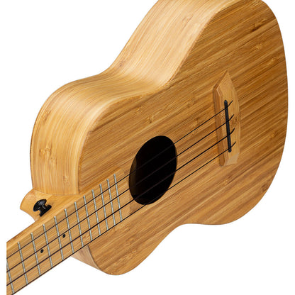 Cascha CASHH2313 Bamboo Series Concert Ukulele in Natural Finish