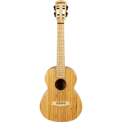 Cascha CASHH2314 Bamboo Series Tenor Ukulele in Natural Finish