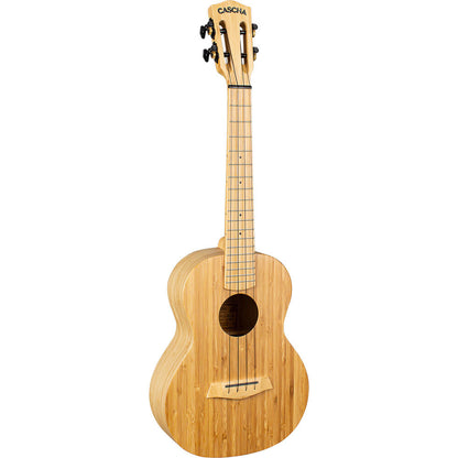 Cascha CASHH2314 Bamboo Series Tenor Ukulele in Natural Finish