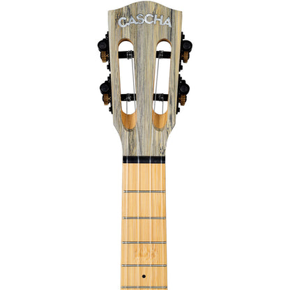 Cascha CASHH2316 Bamboo Series Concert Ukulele in Graphite Finish