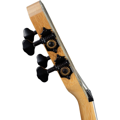 Cascha CASHH2316 Bamboo Series Concert Ukulele in Graphite Finish