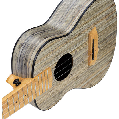 Cascha CASHH2316 Bamboo Series Concert Ukulele in Graphite Finish