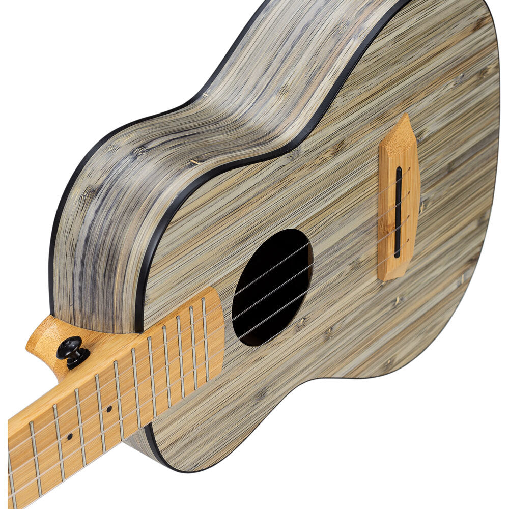 Cascha CASHH2317 Bamboo Series Tenor Ukulele in Graphite Finish