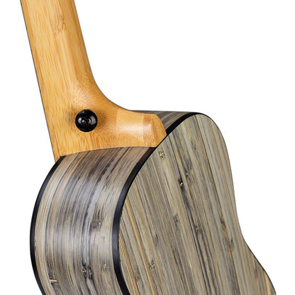Cascha CASHH2317 Bamboo Series Tenor Ukulele in Graphite Finish