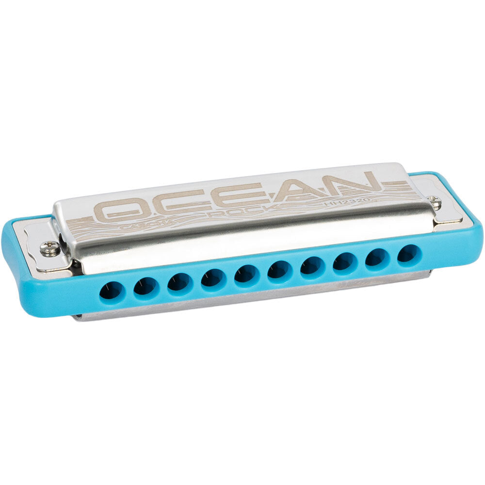 Cascha CASHH2320 Ocean Rock Series Blues Harmonica in the Key of C with Blue Comb