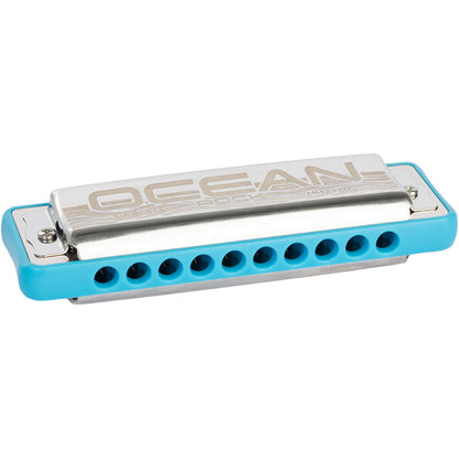 Cascha CASHH2320 Ocean Rock Series Blues Harmonica in the Key of C with Blue Comb