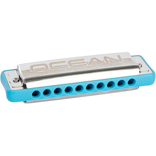 Cascha CASHH2320 Ocean Rock Series Blues Harmonica in the Key of C with Blue Comb