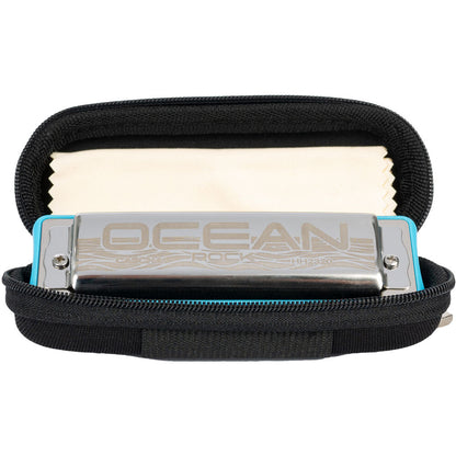 Cascha CASHH2320 Ocean Rock Series Blues Harmonica in the Key of C with Blue Comb