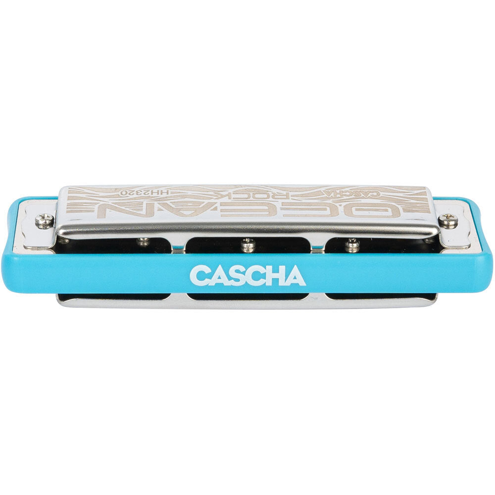 Cascha CASHH2320 Ocean Rock Series Blues Harmonica in the Key of C with Blue Comb