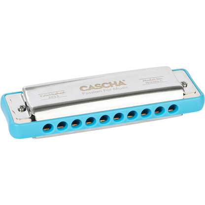 Cascha CASHH2320 Ocean Rock Series Blues Harmonica in the Key of C with Blue Comb