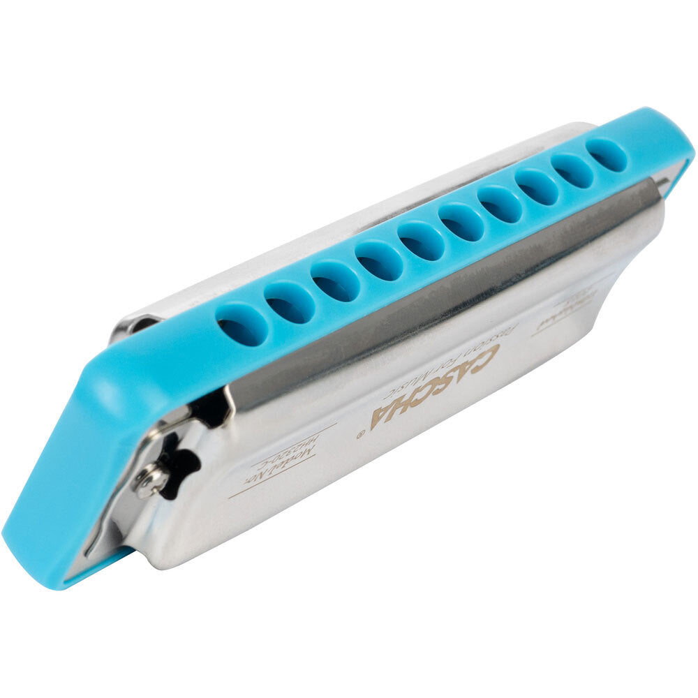 Cascha CASHH2320 Ocean Rock Series Blues Harmonica in the Key of C with Blue Comb