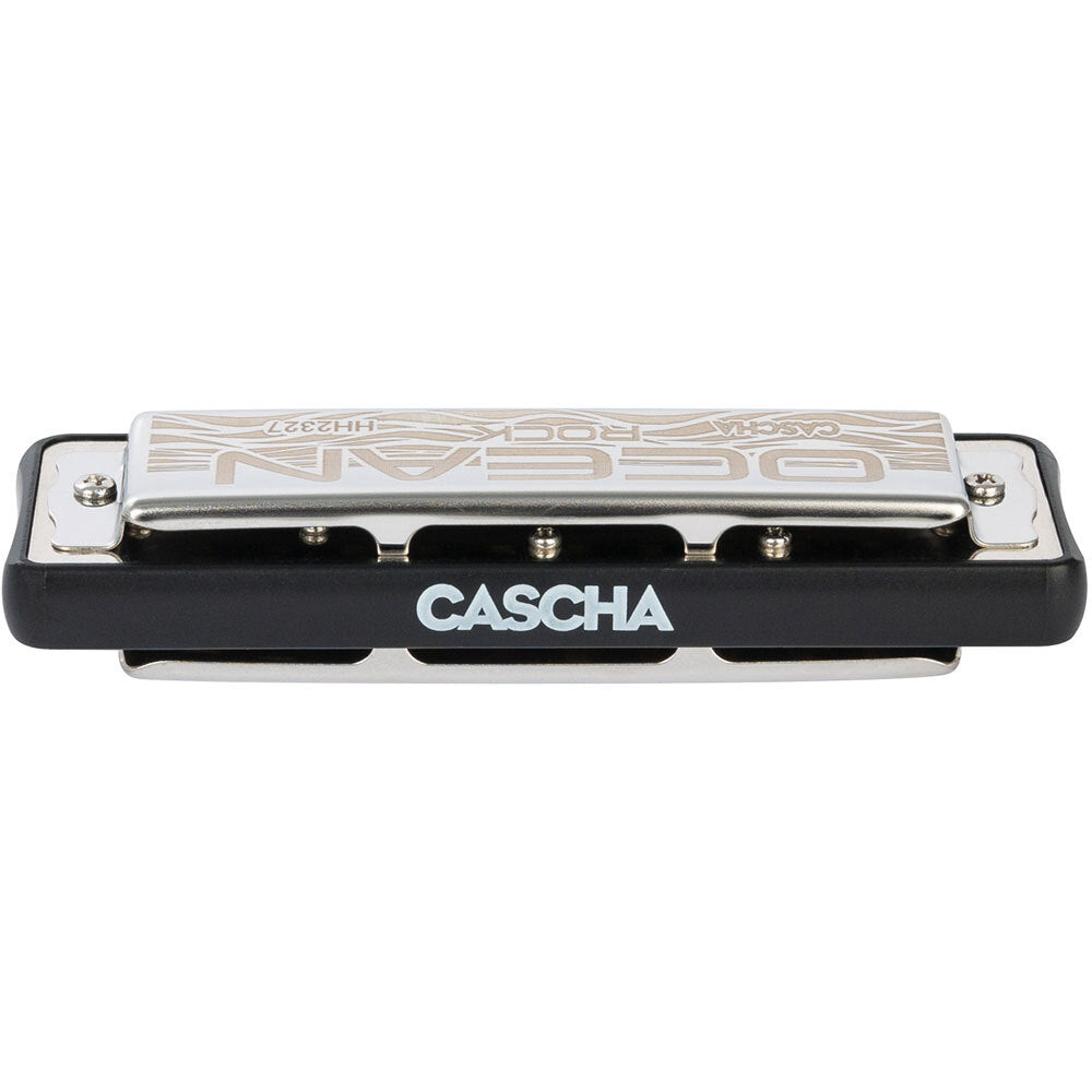 Cascha CASHH2327 Ocean Rock Series Blues Harmonica in the Key of C with Black Comb