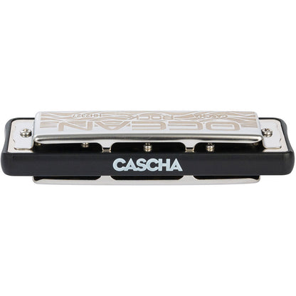 Cascha CASHH2327 Ocean Rock Series Blues Harmonica in the Key of C with Black Comb