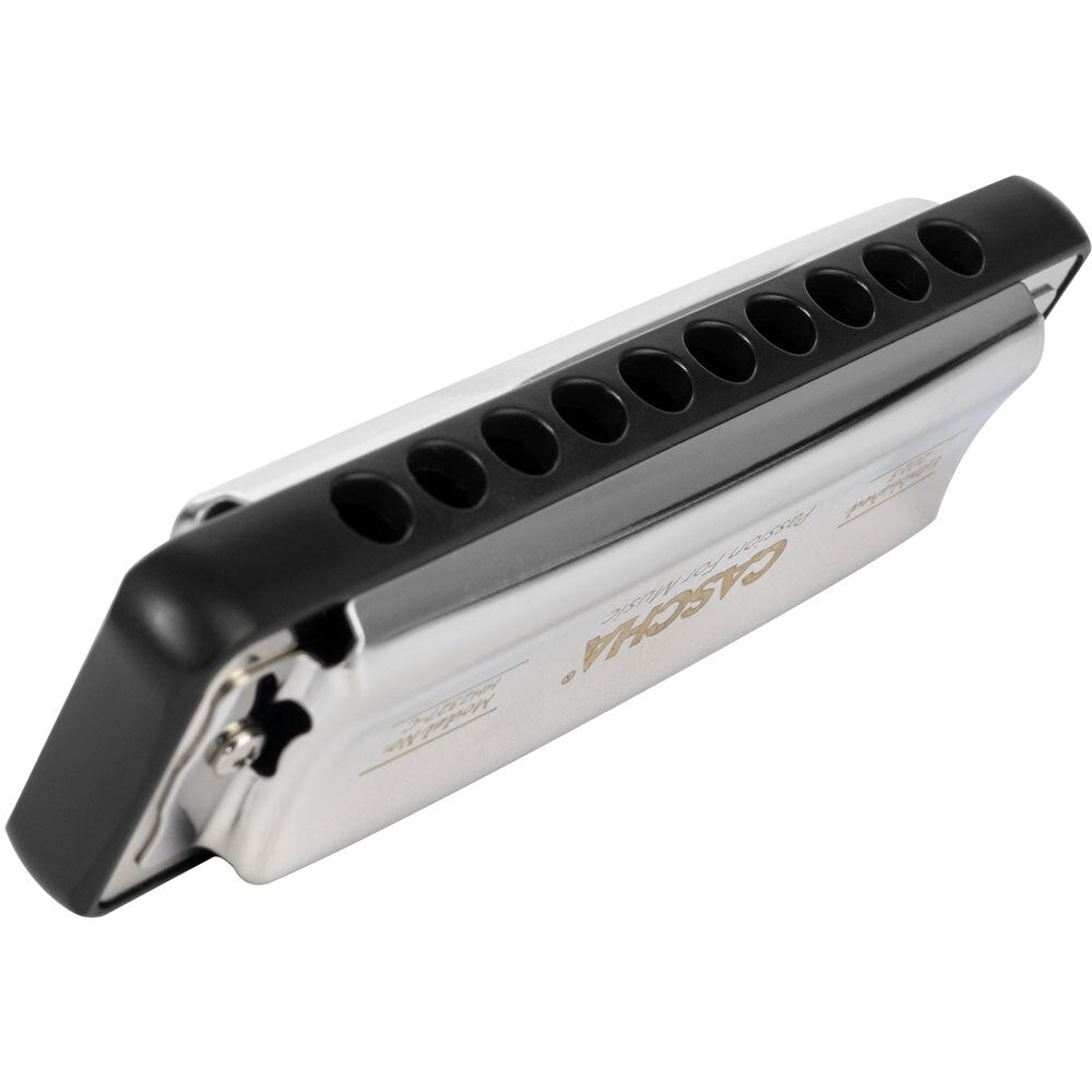 Cascha CASHH2327 Ocean Rock Series Blues Harmonica in the Key of C with Black Comb