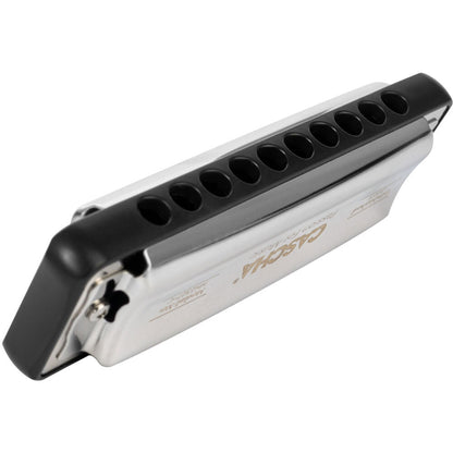 Cascha CASHH2327 Ocean Rock Series Blues Harmonica in the Key of C with Black Comb