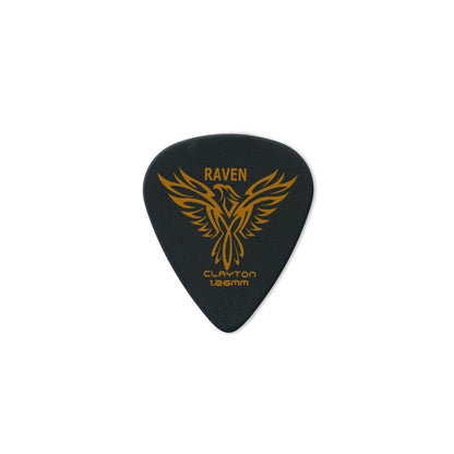 Clayton CLABS126 Black Raven Standard Guitar Picks (1.26mm) - 12pk