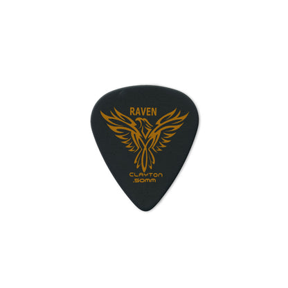 Clayton CLABS50 Black Raven Standard Guitar Picks (0.50mm) - 12pk