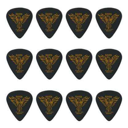 Clayton CLABS50 Black Raven Standard Guitar Picks (0.50mm) - 12pk