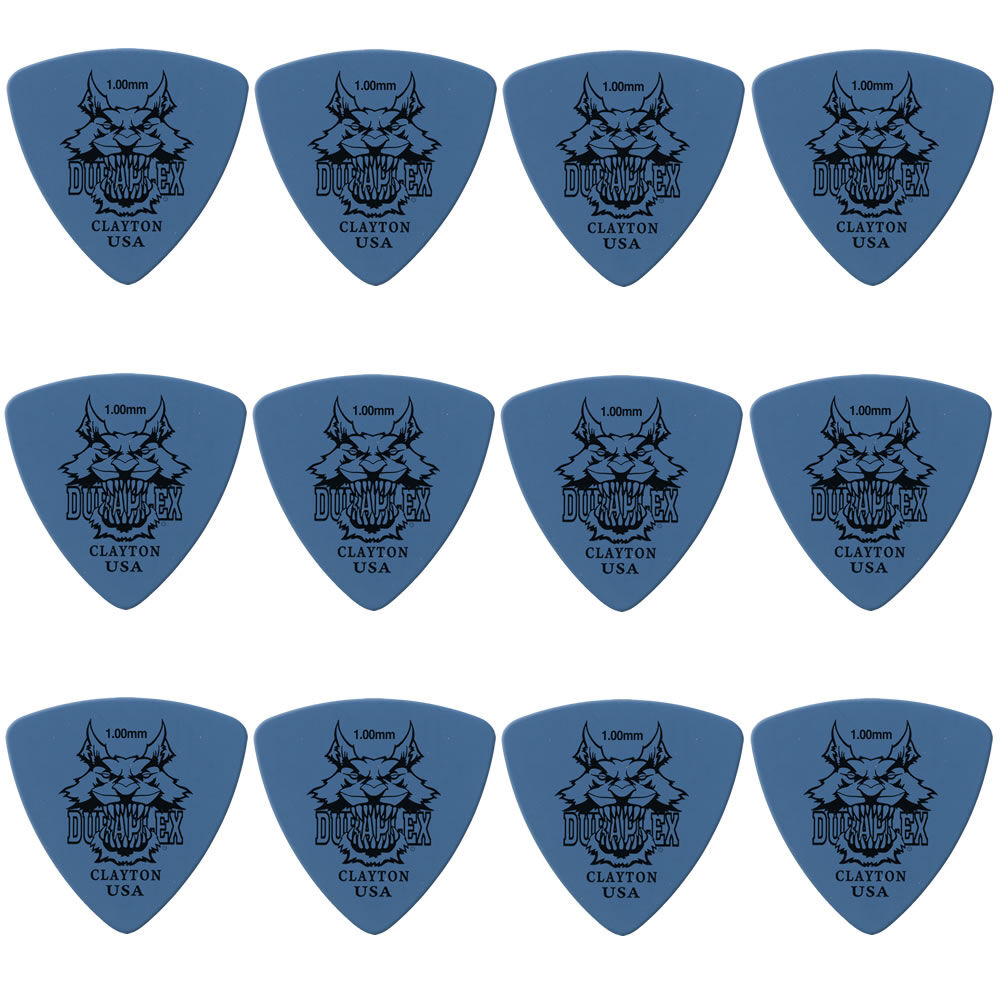 Clayton Duraplex Rounded Triangle Guitar Picks (1.00mm) - 12pk